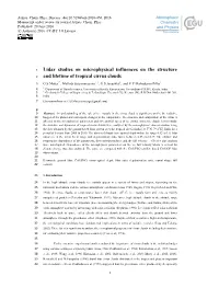 Lidar Studies on Microphysical Influences on the Structure And