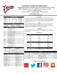 Official Game Information