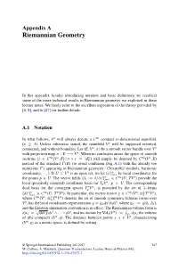 Riemannian Geometry