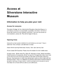 Access at Silverstone Interactive Museum