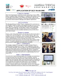 Application of Sc21 in an Sme