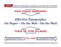 Hyphenation … Or Not? (In General, More Than the Typeface Design