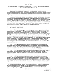 Method 1313: Liquid-Solid Partitioning As a Function of Extract Ph Using A