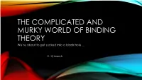 8. Binding Theory
