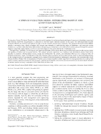 A Stream Evolution Model Integrating Habitat and Ecosystem Benefits
