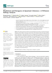 Biophotons and Emergence of Quantum Coherence—A Diffusion Entropy Analysis