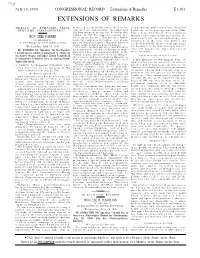 Extensions of Remarks E1301 EXTENSIONS of REMARKS