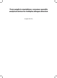 From Sample to Smartphone: Consumer-Operable Analytical Devices for Multiplex Allergen Detection