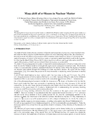 Mass Shift of Σ-Meson in Nuclear Matter