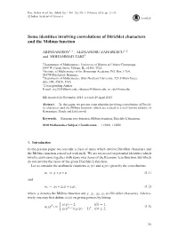 Some Identities Involving Convolutions of Dirichlet Characters and the Möbius Function
