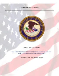 Annual Privacy Report