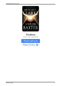 Firstborn by Arthur C. Clarke , Stephen Baxter
