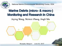 Marine Debris (Micro- & Macro-) Monitoring and Research in China
