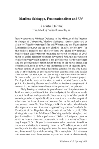 Marlène Schiappa, Femonationalism and Us1