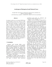 Archetypes of Enterprise Social Network Users