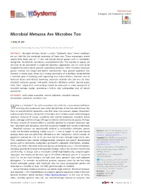 Microbial Metazoa Are Microbes Too