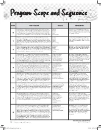 Program Scope and Sequence