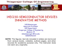 14Ec230-Semiconductor Devices Innovative Method