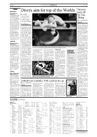 Divers Aim for Top of the Worlds