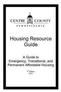 Housing Resource Guide
