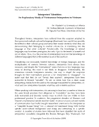 Interpreters' Identities