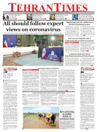 Should Follow Expert Views on Coronavirus