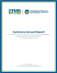 SPRS Summary Annual Report FY19