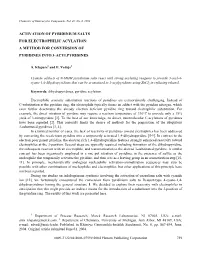 Activation of Pyridinium Salts for Electrophilic Acylation: a Method for Conversion of Pyridines Into 3-Acylpyridines
