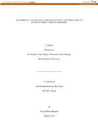 An Empirical Analysis of Efficiency and Profitability Ratios in the U.S