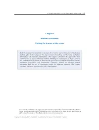 Chapter 4 Student Assessment: Putting the Learner at the Centre