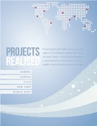 PROJECTS Suppliers for the Following Completed and on Going Case Studies Projects