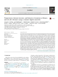 Temperatures, Thermal Structure, and Behavior of Eruptions at Kilauea and Erta Ale Volcanoes Using a Consumer Digital Camcorder ⇑ Gregory T