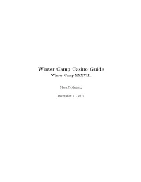 Winter Camp Casino Guide Winter Camp XXXVIII