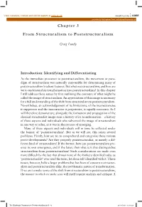 Chapter 3 from Structuralism to Poststructuralism