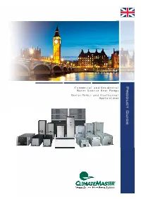 Commercial and Residential Water Source Heat Pumps Boiler/Tower and Geothermal Applications SOLUTION 1