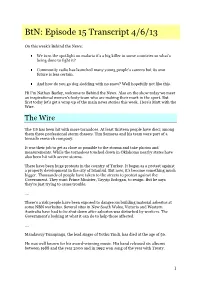 Transcript 4/6/13