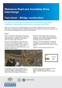 Wanneroo Road and Joondalup Drive Interchange Fact Sheet – Bridge