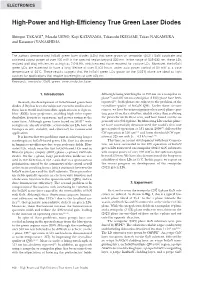 High-Power and High-Efficiency True Green Laser Diodes Pdf 285 KB