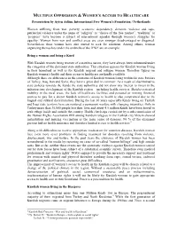 Multiple Oppression & Women's Access To