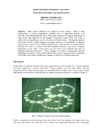 Spatial Distribution of England's Crop Circles: Using GIS to Investigate a Geo-Spatial Mystery