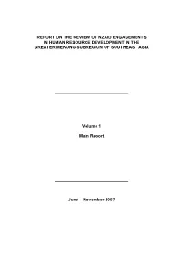 Draft Report on the Review of Nzaid Engagements