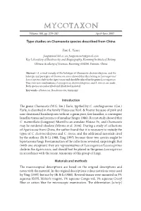 MYCOTAXON Volume 100, Pp