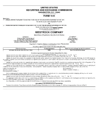 WESTROCK COMPANY (Exact Name of Registrant As Specified in Its Charter)