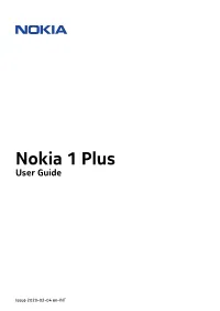 Nokia 1 Plus User Guide Pdfdisplaydoctitle=True Pdflang=En