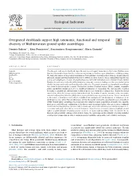 Overgrazed Shrublands Support High Taxonomic, Functional and Temporal