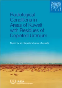 Radiological Conditions in Areas of Kuwait with Residues of Depleted Uranium