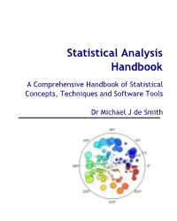 Statistical Analysis Handbook