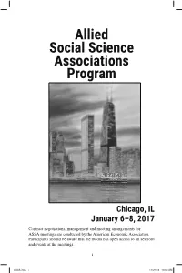 Allied Social Science Associations Program