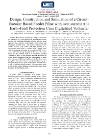 Design, Construction and Simulation of a Circuit- Breaker Based Feeder
