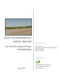 Parc West Public Review Draft Environmental Impact Report